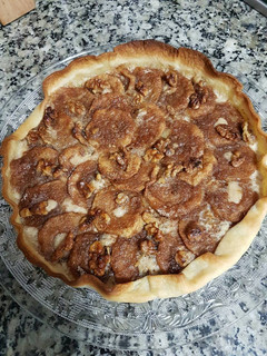 Una foto de Tarta de manzana y canela