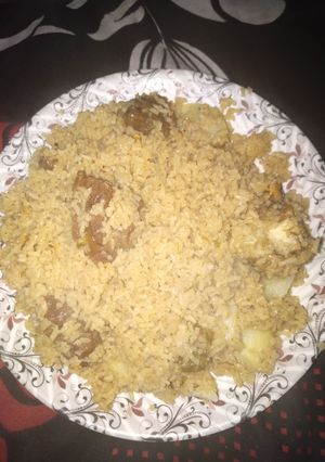 A picture of Mutton Pulao.