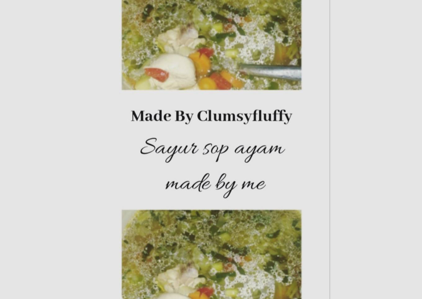 Sayur Sop Ayam