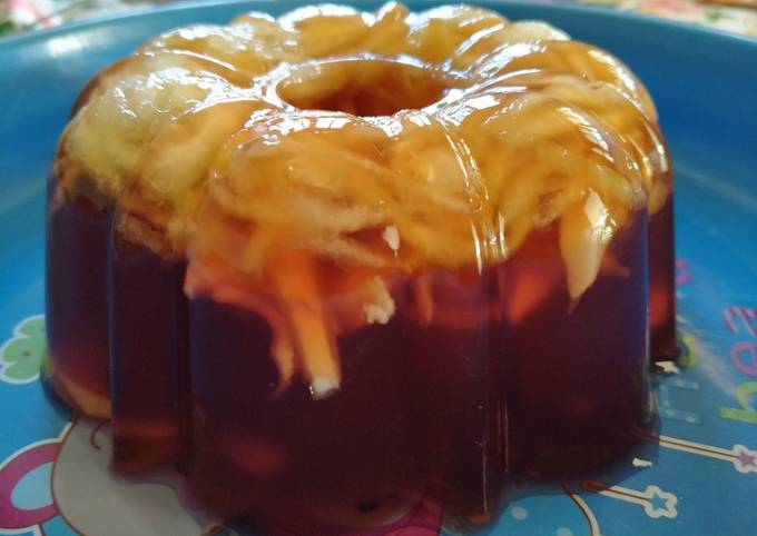 Pudding Coklat Buah Melon & Salak