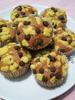 Foto resep Banana Chocolate Cupcake Crumble