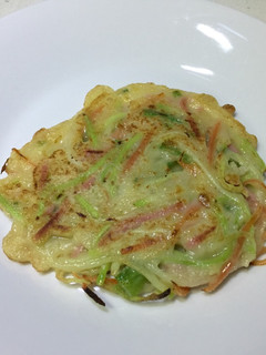 A picture of Vegetable pancakes.