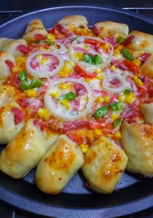 Foto resep Pizza eggless (dough ekonomis)