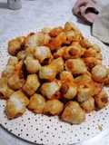 Mini croissant de hojaldre relleno de chistorra (Airfryer)