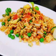 A picture of Chak Angouba vegetable pulao.