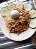 Spaghettini stir fry