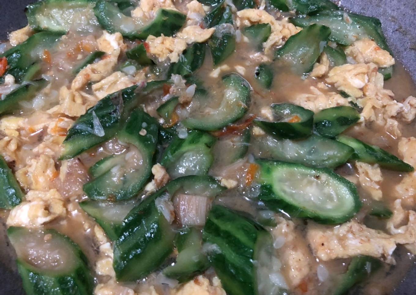 Stir fry chinese okra