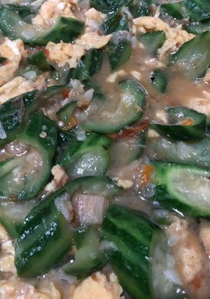 A picture of Stir fry chinese okra.