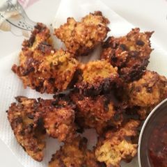 Rice pakoda A picture of Rice pakoda.