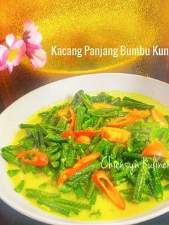 Foto resep Kacang Panjang Bumbu Kuning