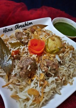 A picture of White Biryani.