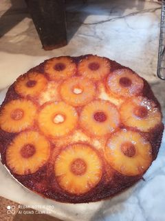 Une photo de Gâteau renversé à l'ananas