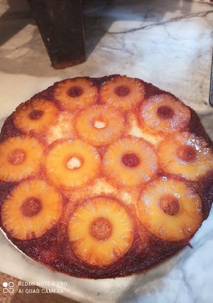 Une photo de Gâteau renversé à l'ananas