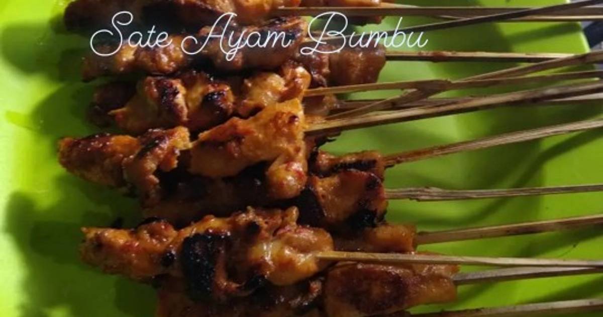 Resep Sate Ayam Bumbu Oleh Vivin May - Cookpad