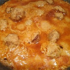 Dum aloo A picture of Dum aloo.