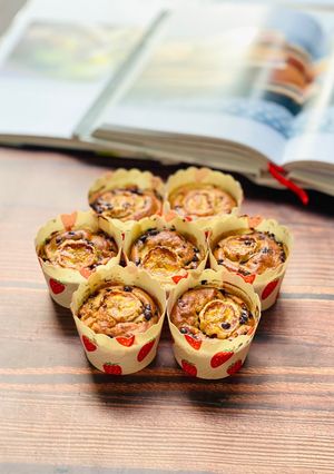 Hình của món Banana Cup Cake Chocolate Chip.
