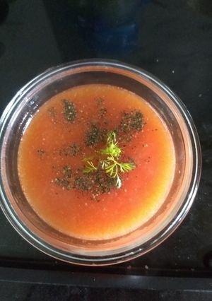 A picture of Tomato & dudhi(lauki) soup.