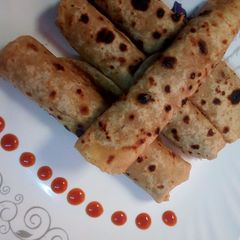 A picture of Cheese potato stuffed paratha.