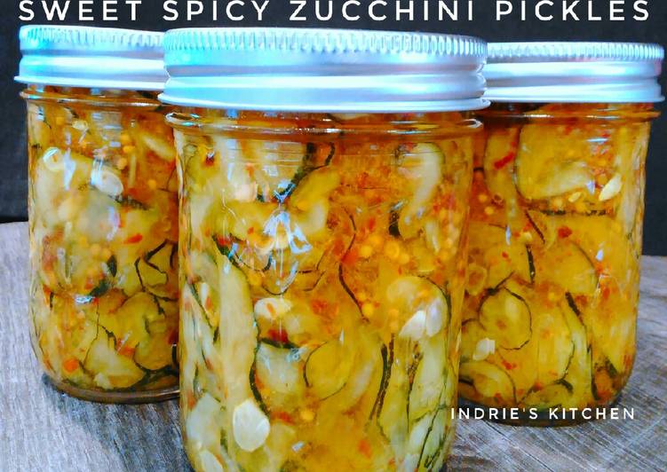 Langkah Mudah untuk mengolah 90. Sweet &amp; Spicy Zucchini Pickles Gaya Ndi (Zucchini #1), Sempurna