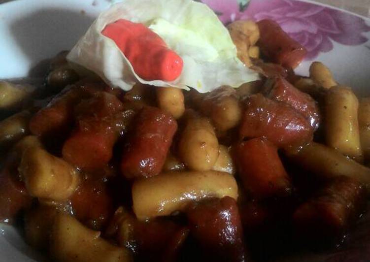 Cara Gampang meracik Tteokbokki saus kecap Lezat