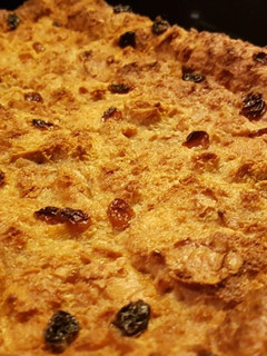 A picture of G's Bread Pudding.