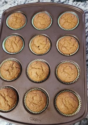 Una foto de Cupcakes de calabaza sencillos