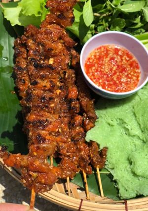 Hình của món Thịt Nướng Bánh Hỏi.