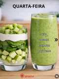 Vitamina de Kiwi, Espinafre e Maçã Verde