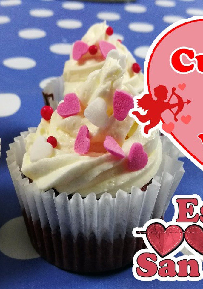 Una foto de Cupcakes Red Velvet | Especial San Valentín
