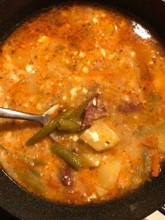O poză a rețetei Ciorbă de legume cu afumătură🍲.