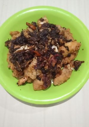 Foto resep Roket Cumi Saus Hitam