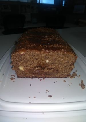 Una foto de Budín de banana y almendras