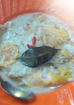 Foto resep Telur ceplok kuah santan