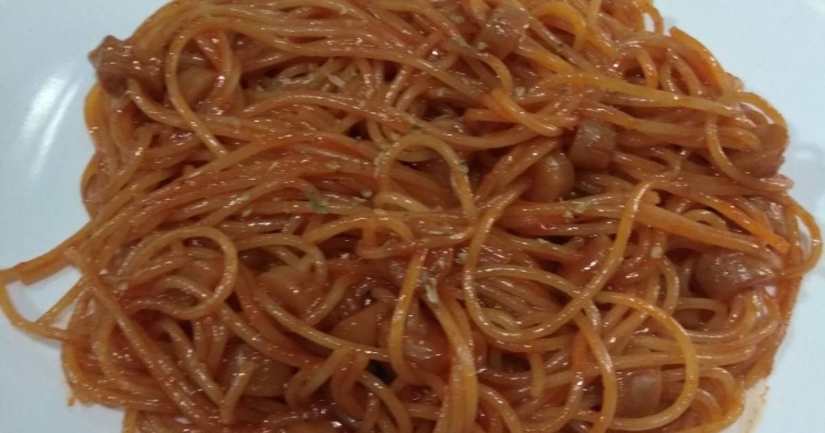 Resep Spaghetti Sosis Lengkap Dengan Step By Step 28juli2018 Oleh Nova