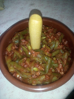 Una foto de Judías verdes salteadas con jamón
