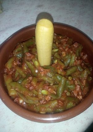 Una foto de Judías verdes salteadas con jamón