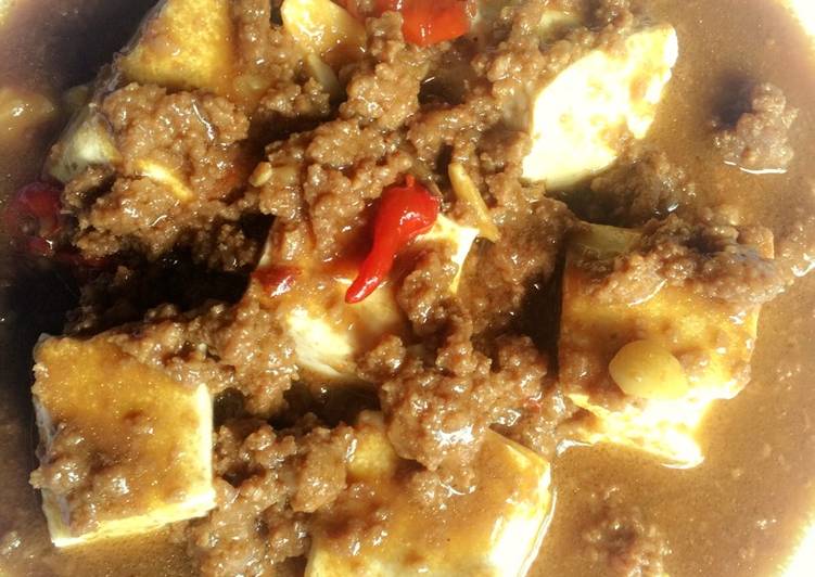 Tahu kukus siram daging