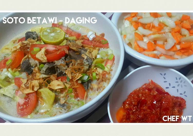 Soto Betawi Daging (+Iga+Jeroan)