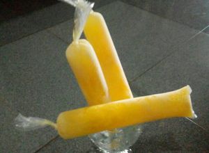 Foto resep Es mambo nutrisari mangga with klengkeng