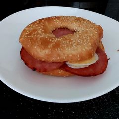 My Ulster Fry Bagel boiled Duck Egg A picture of My Ulster Fry Bagel boiled Duck Egg.