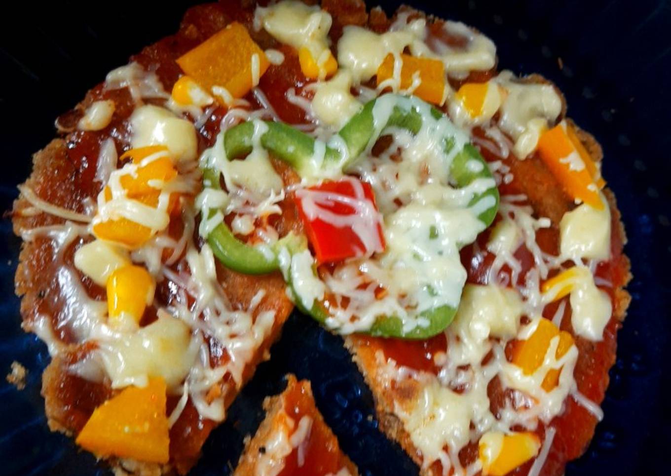 Leftover upma pizza