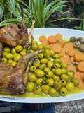 Lapin aux olives 🫒 et champignons 🍄