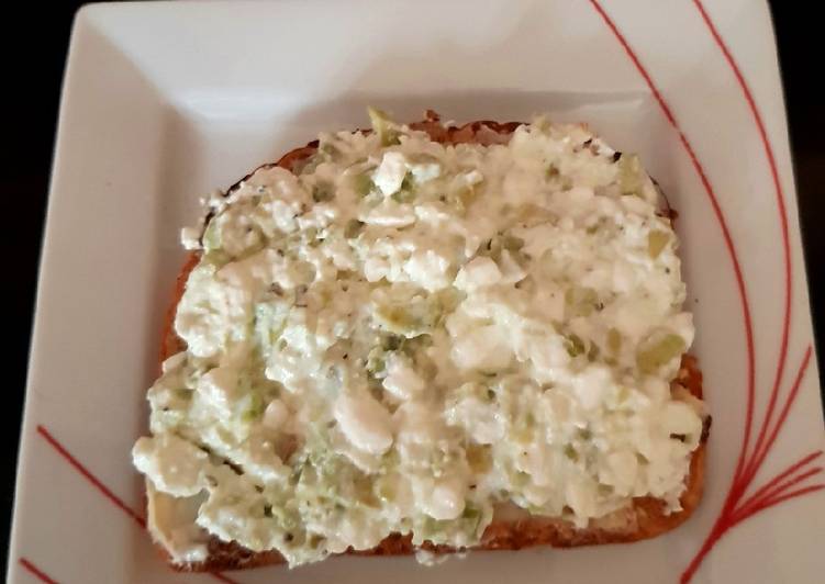 My Avocado & Cottage Cheese on Toast. 😊