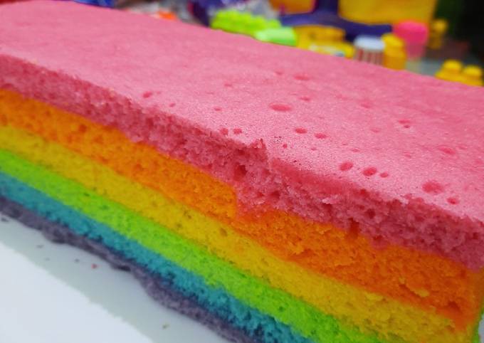 Rainbow Cake Kukus