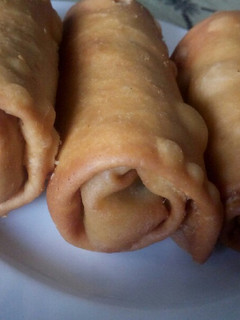 A picture of Vegetable spring rolls.