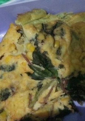 Foto resep Omlette bayam merah