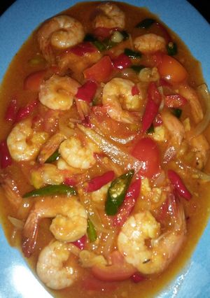 Foto resep Udang Saus Padang