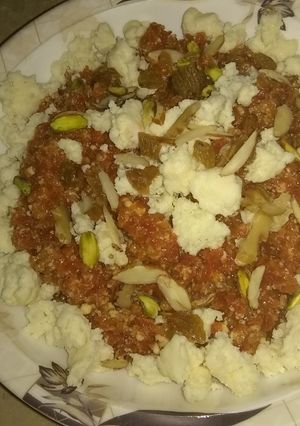 A picture of Gajar ka halwa.