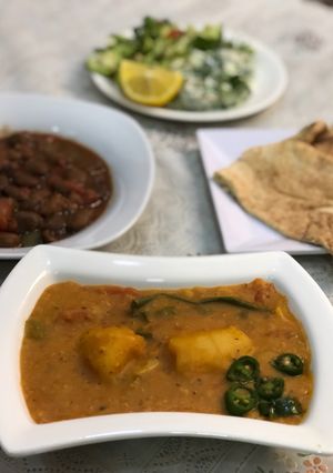 صورة لوصفة عدس احمر بالبطاطس 😋