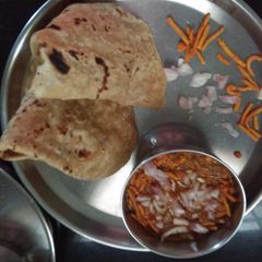 A picture of Sev Bhaji.